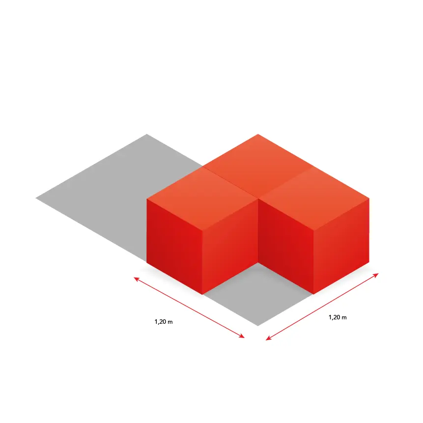 Cubeauswahl für Fläche 120 x 120