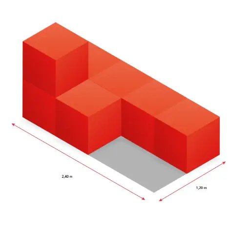 [7er Cubes für Fläche 120 x 240] 7er-Cube-Kombi