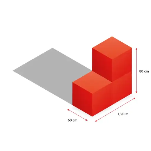 [3er Cubes für Fläche 120 x 60] 3er-Cube-Kombi