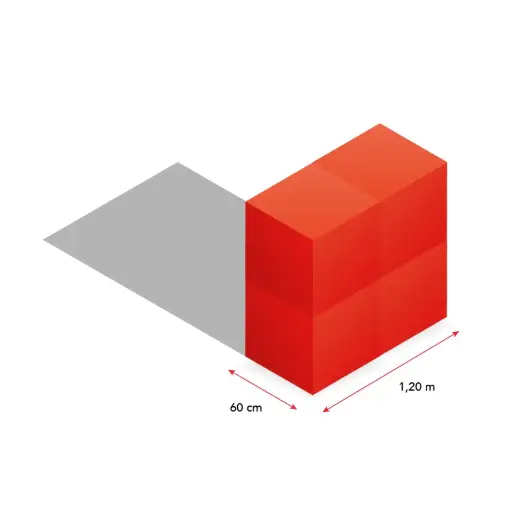 [4er Cubes für Fläche 120 x 60] 4er-Cube-Kombi