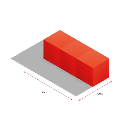 [3er Cubes für Fläche 120 x 180] 3er-Cube-Kombi